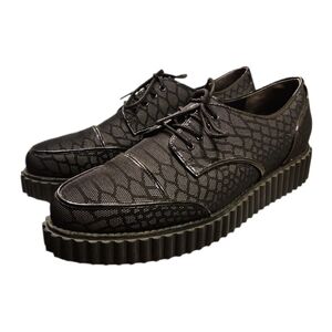 KAT MACONIE | Black Mesh Platform Oxfords in Size US 10
